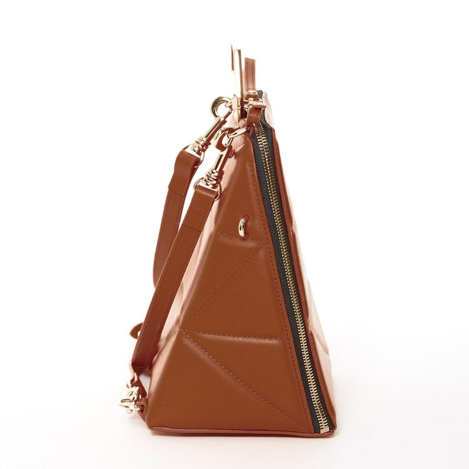 Heidi Brown Leather Backpack Purse - VirtuousWares:Global