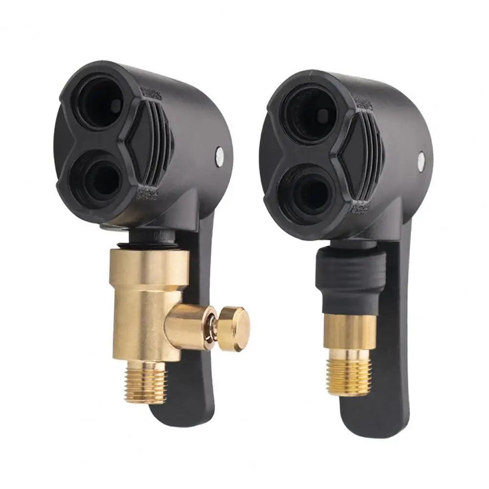 Helpful 2 in 1 Air Compressor Adapter Portable Deflation Valve Presta - VirtuousWares:Global