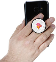 Hibiscus Black and White Background Nuckees - VirtuousWares:Global