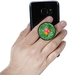 Hibiscus Black and White Background Nuckees - VirtuousWares:Global