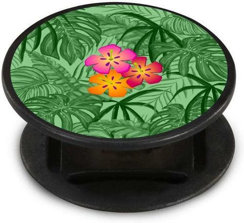 Hibiscus Black and White Background Nuckees - VirtuousWares:Global