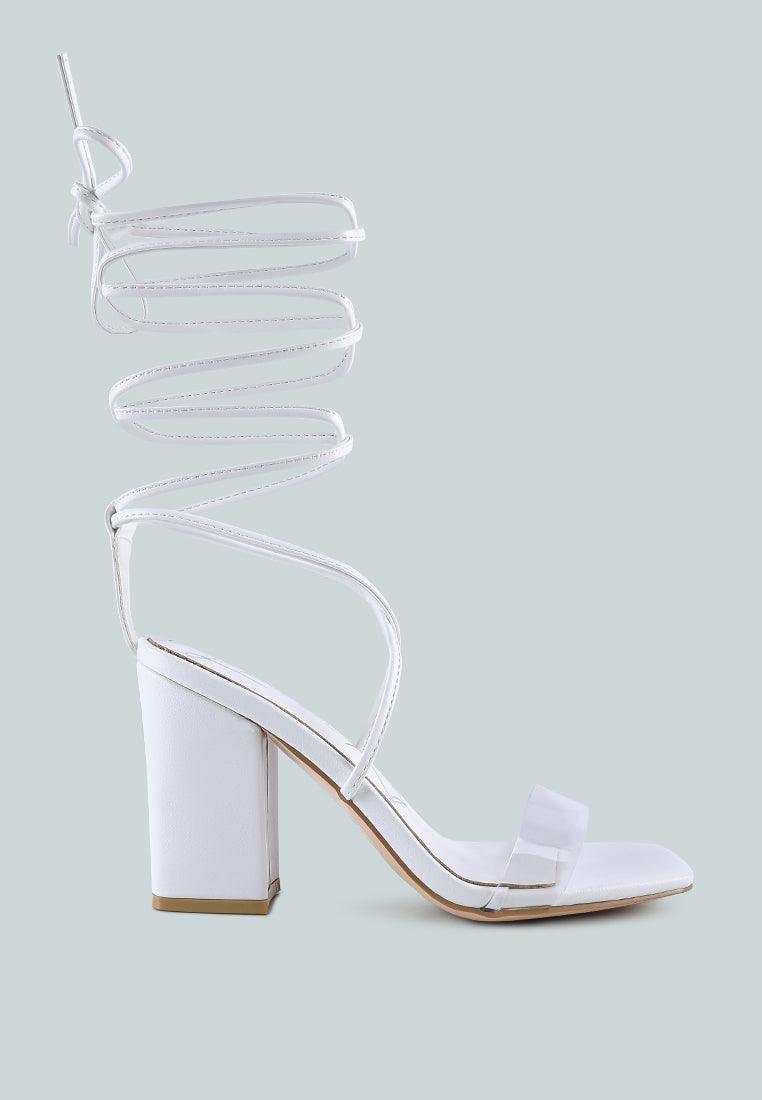 high cult strappy tie-up block heels - VirtuousWares:Global