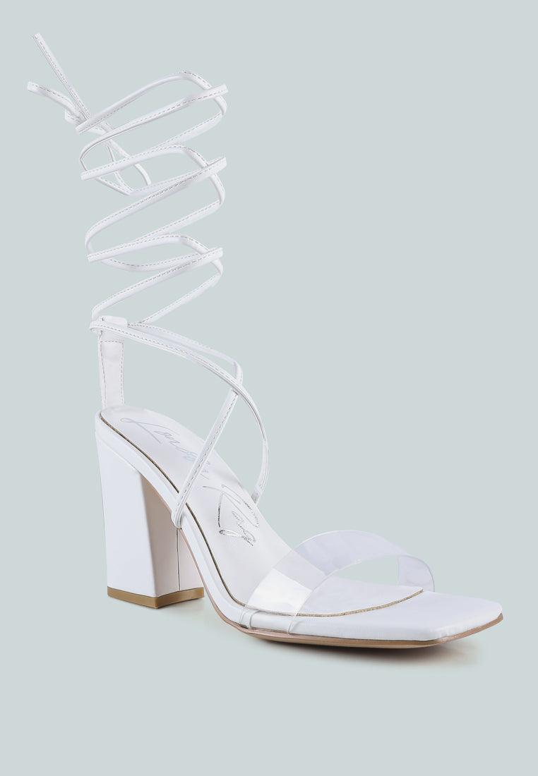 high cult strappy tie-up block heels - VirtuousWares:Global