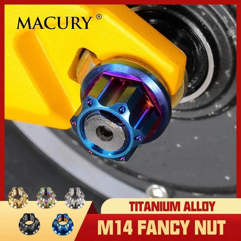 High-End M14 Titanium Alloy Flange Fancy Nut for ZERO 10X 11X VSETT - VirtuousWares:Global