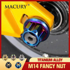 High-End M14 Titanium Alloy Flange Fancy Nut for ZERO 10X 11X VSETT - VirtuousWares:Global