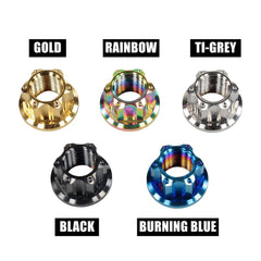 High-End M14 Titanium Alloy Flange Fancy Nut for ZERO 10X 11X VSETT - VirtuousWares:Global