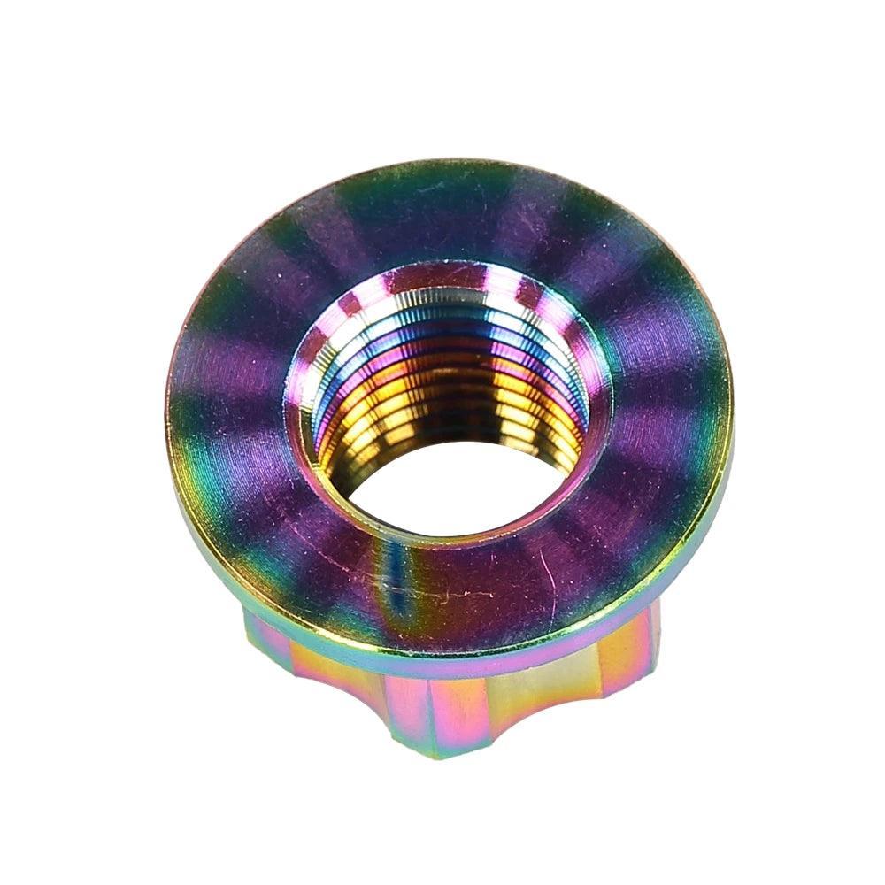 High-End M14 Titanium Alloy Flange Fancy Nut for ZERO 10X 11X VSETT - VirtuousWares:Global