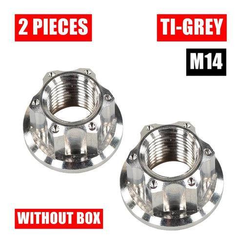 High-End M14 Titanium Alloy Flange Fancy Nut for ZERO 10X 11X VSETT - VirtuousWares:Global