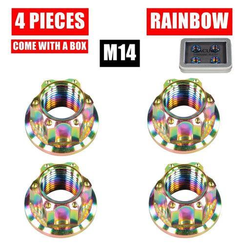High-End M14 Titanium Alloy Flange Fancy Nut for ZERO 10X 11X VSETT - VirtuousWares:Global