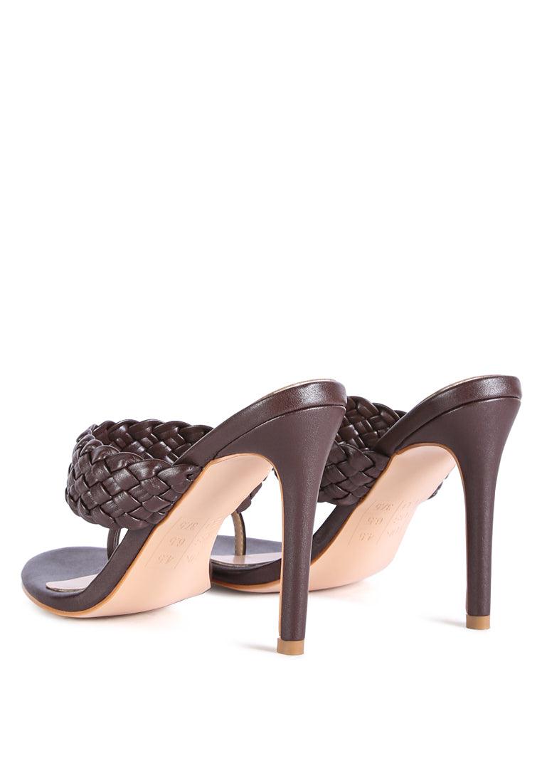 High Perks Woven Strap High Heels - VirtuousWares:Global