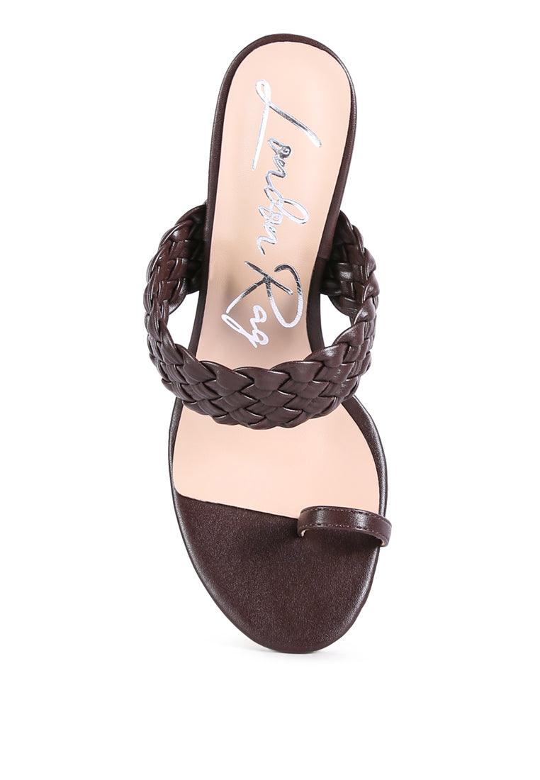 High Perks Woven Strap High Heels - VirtuousWares:Global