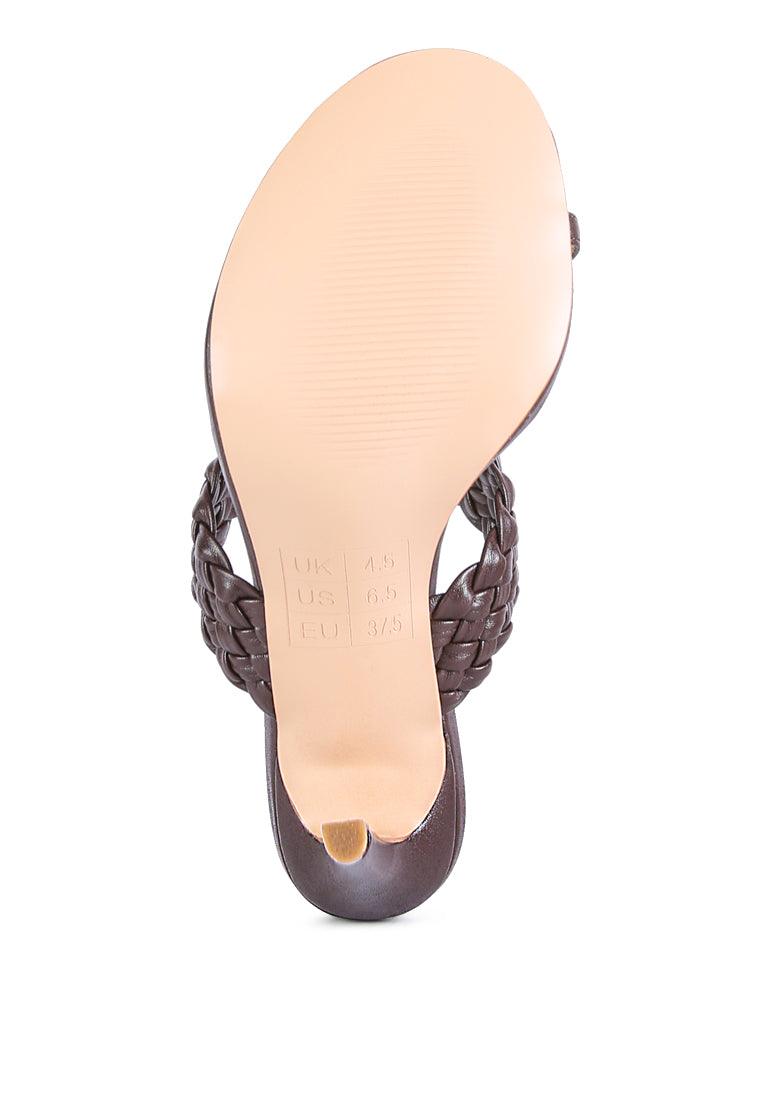 High Perks Woven Strap High Heels - VirtuousWares:Global