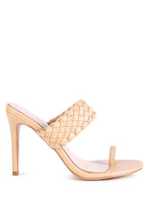 High Perks Woven Strap High Heels - VirtuousWares:Global