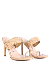 High Perks Woven Strap High Heels - VirtuousWares:Global