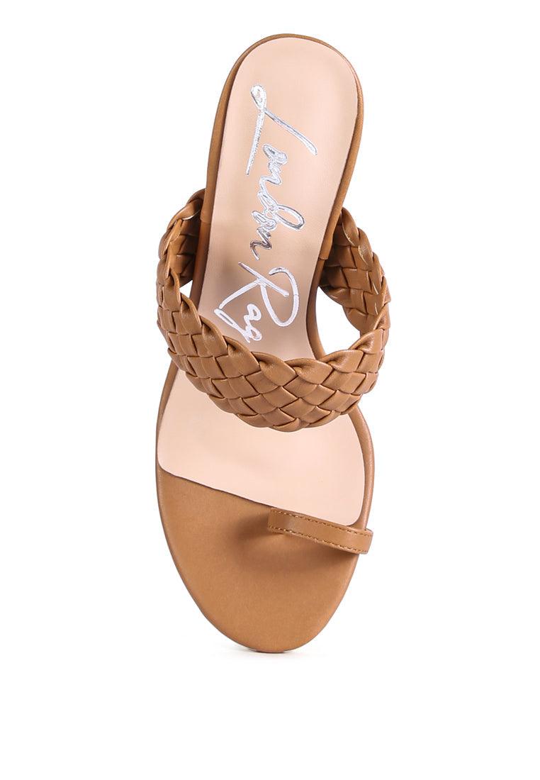 High Perks Woven Strap High Heels - VirtuousWares:Global