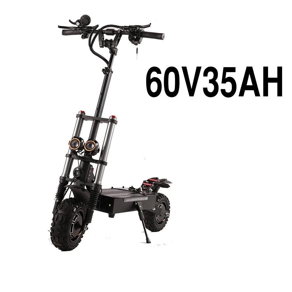 High Power Electric Scooter Dual-Drive 5600W Motors Up To 50 MPH 11 Inch Tubeless Off Road Tires With Detachable Seat - VirtuousWares:Global