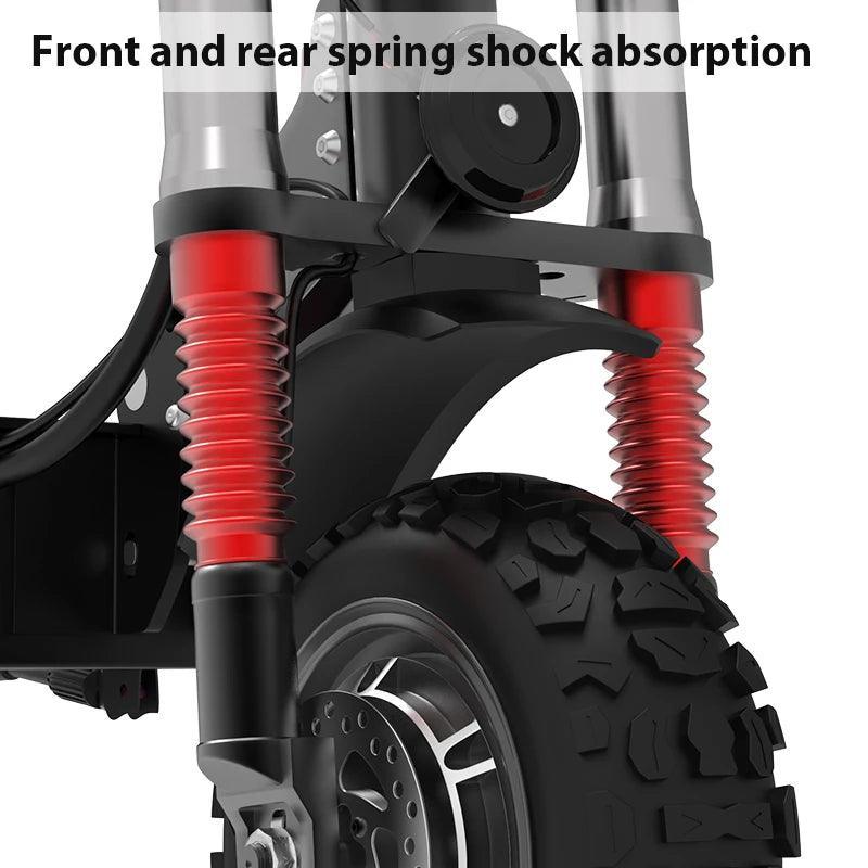 High Power Electric Scooter Dual-Drive 5600W Motors Up To 50 MPH 11 Inch Tubeless Off Road Tires With Detachable Seat - VirtuousWares:Global