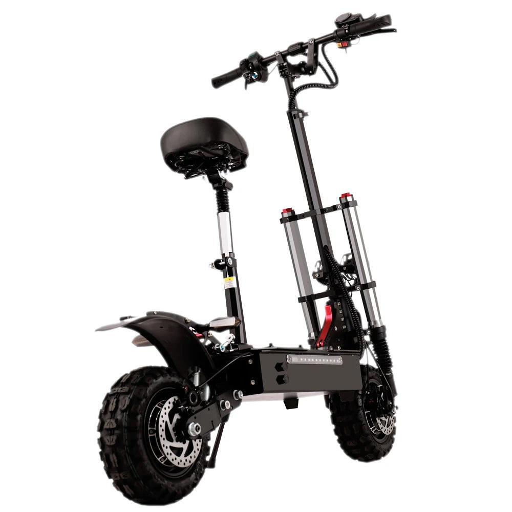 High Power Electric Scooter Dual-Drive 5600W Motors Up To 50 MPH 11 Inch Tubeless Off Road Tires With Detachable Seat - VirtuousWares:Global