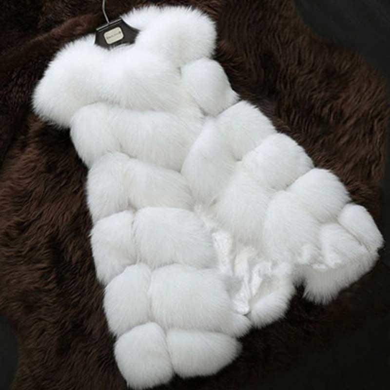 High quality Fur Vest coat Luxury Faux Fox Warm Women Coat Vests - VirtuousWares:Global