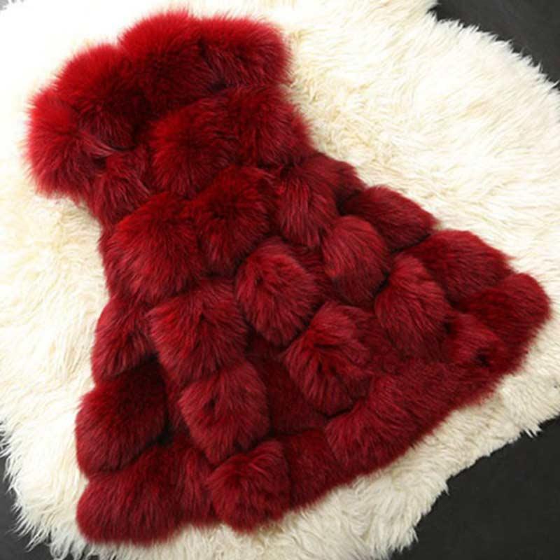 High quality Fur Vest coat Luxury Faux Fox Warm Women Coat Vests - VirtuousWares:Global