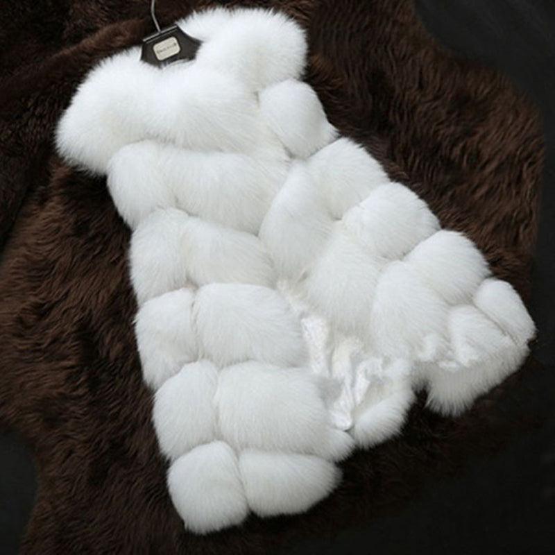 High quality Fur Vest coat Luxury Faux Fox Warm Women Coat Vests - VirtuousWares:Global