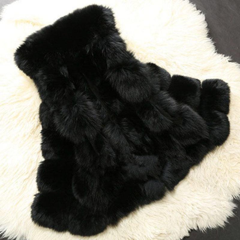 High quality Fur Vest coat Luxury Faux Fox Warm Women Coat Vests - VirtuousWares:Global