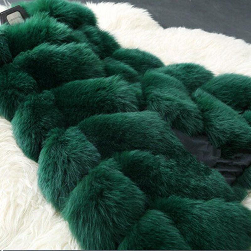 High quality Fur Vest coat Luxury Faux Fox Warm Women Coat Vests - VirtuousWares:Global