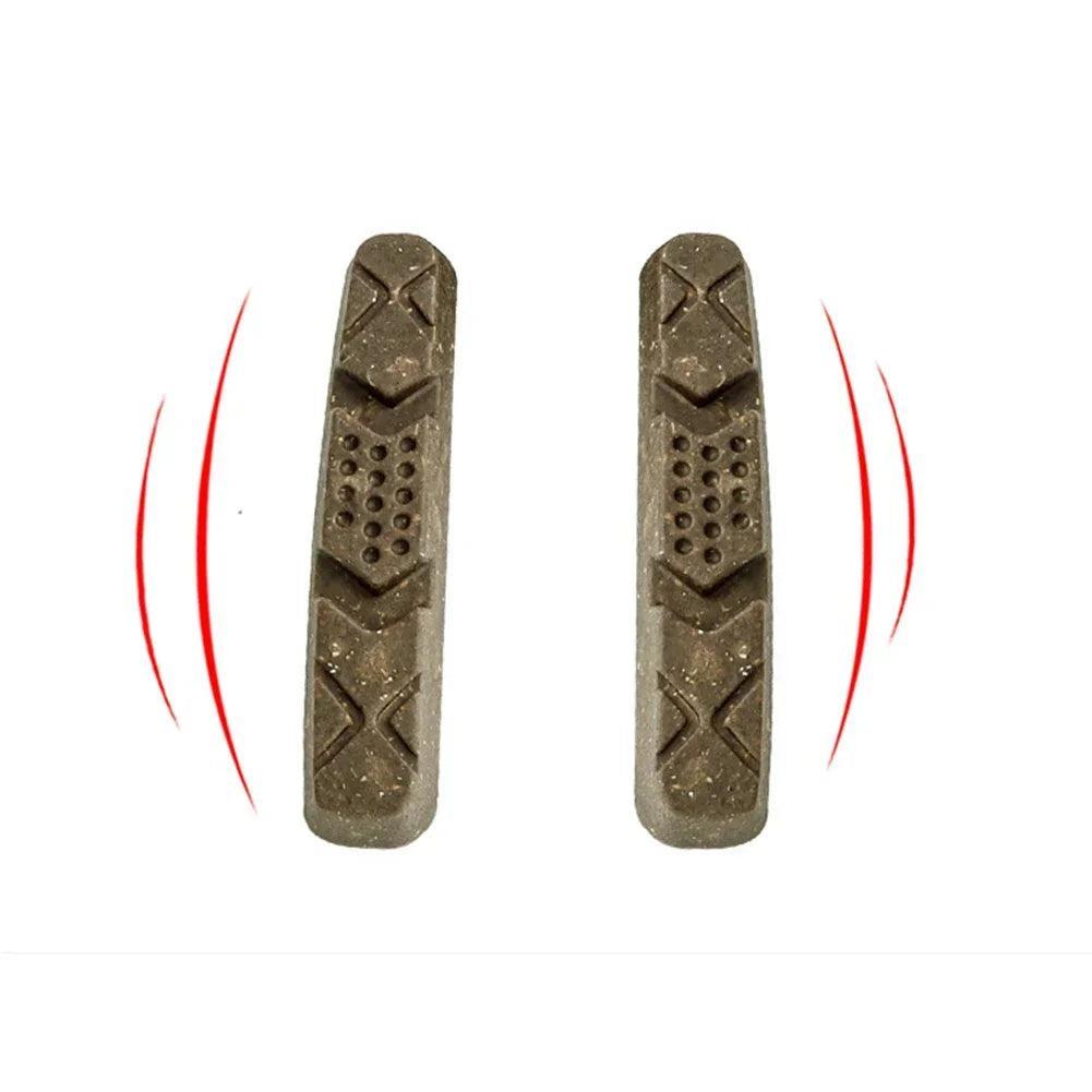 High Quality Practical V-Brake Blocks Rubber + Special Abrasive For - VirtuousWares:Global