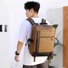 High Quality PU Leather Backpack Men Multifunctional Luxury Urban Bag - VirtuousWares:Global