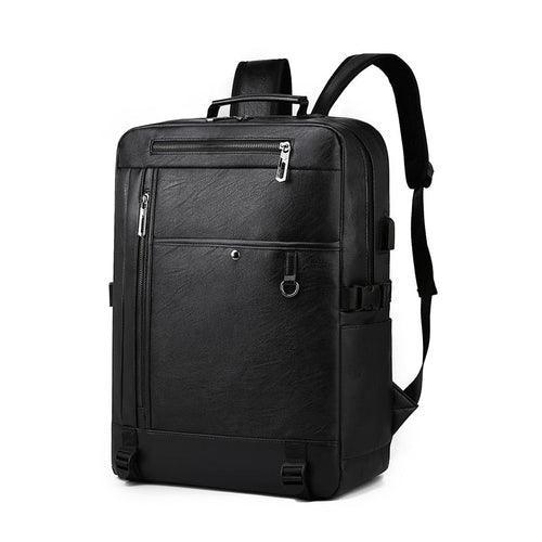 High Quality PU Leather Backpack Men Multifunctional Luxury Urban Bag - VirtuousWares:Global