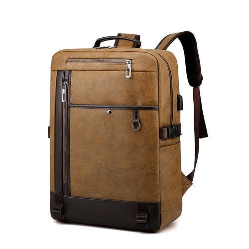 High Quality PU Leather Backpack Men Multifunctional Luxury Urban Bag - VirtuousWares:Global
