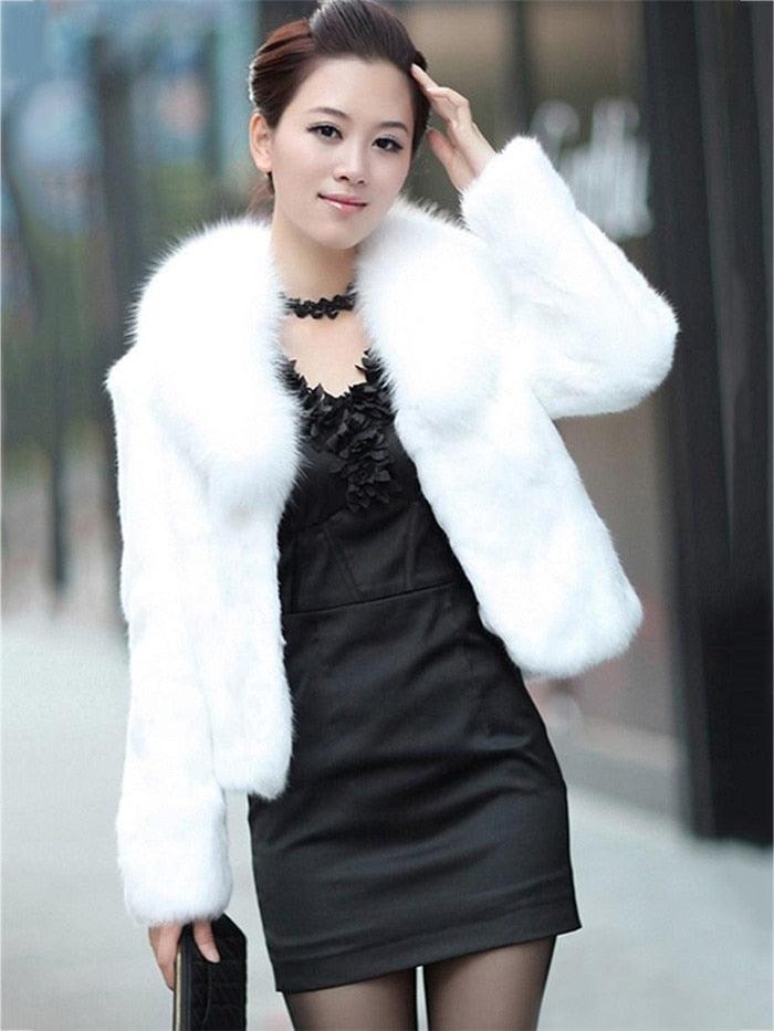 High Quality Winter Warm Fluffy Faux Fur Coats Jackets Women Furry - VirtuousWares:Global