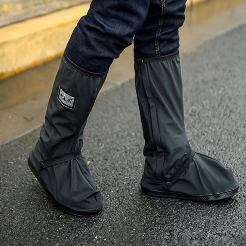 High Tube Men Black Boots Waterproof Thick Rainproof Shoe Cases - VirtuousWares:Global