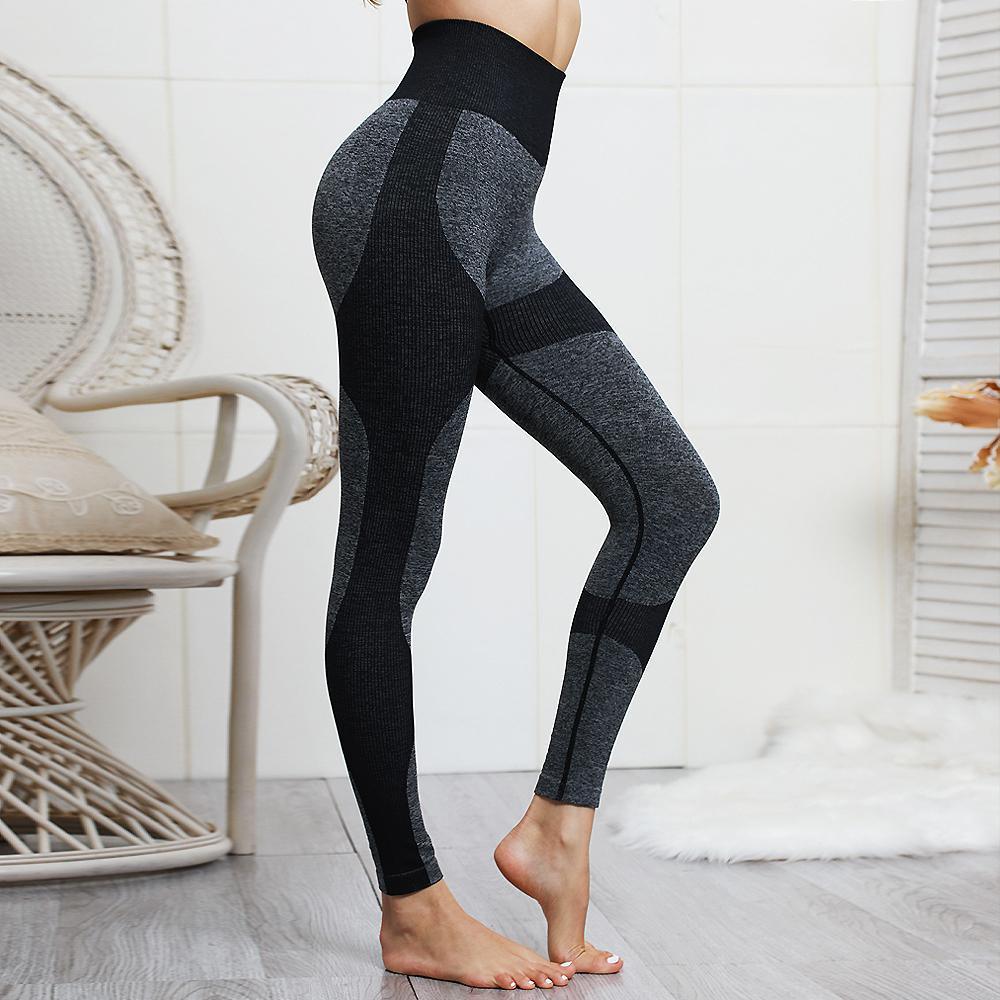 High Waist Athletic Seamless Yoga Leggings And Stretch Sports Bra - VirtuousWares:Global