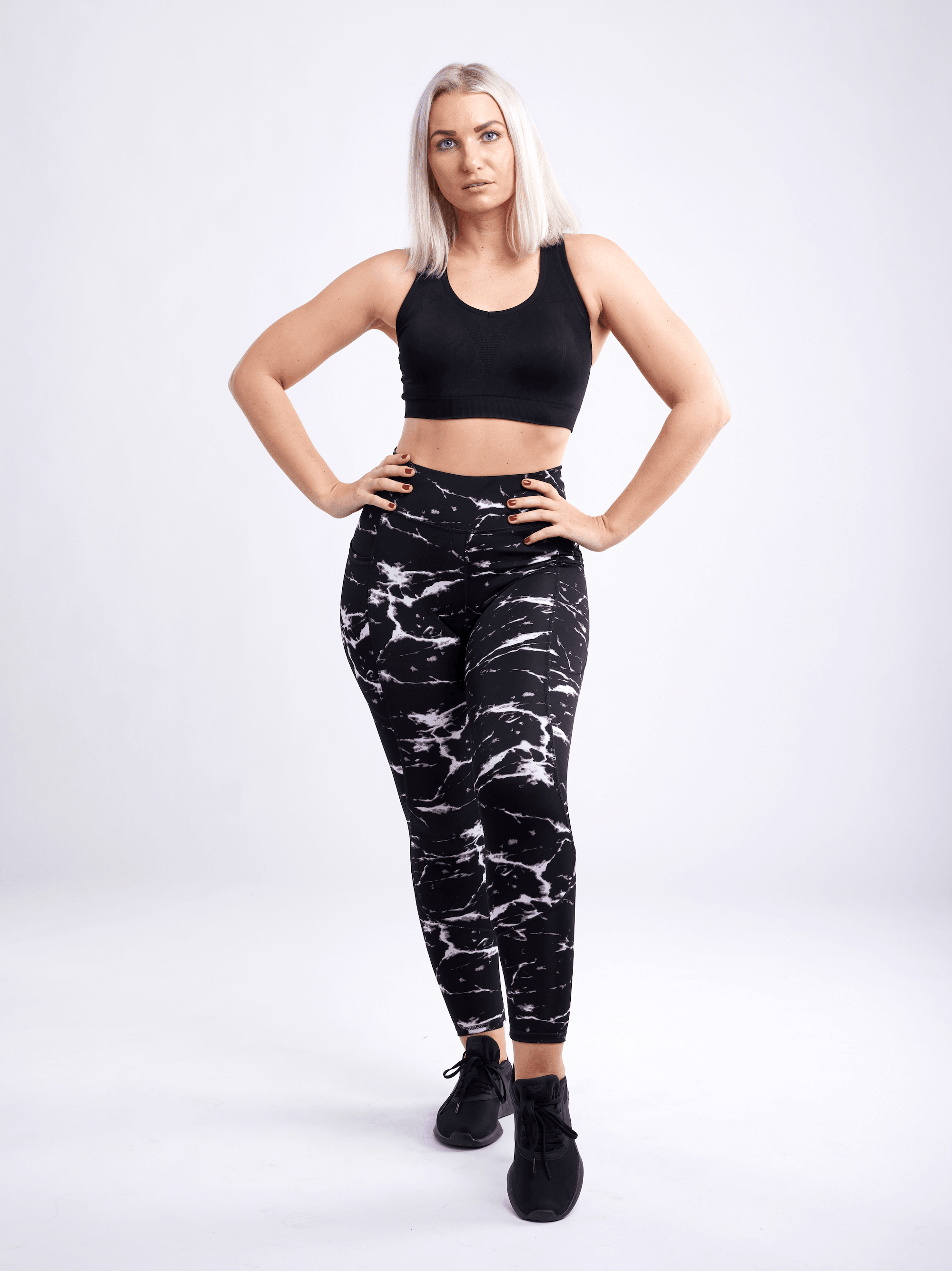 High-Waisted Classic Gym Leggings with Side Pockets - VirtuousWares:Global