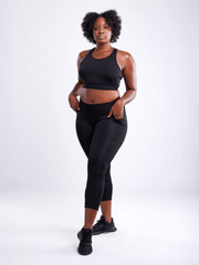 High-Waisted Classic Gym Leggings with Side Pockets - VirtuousWares:Global