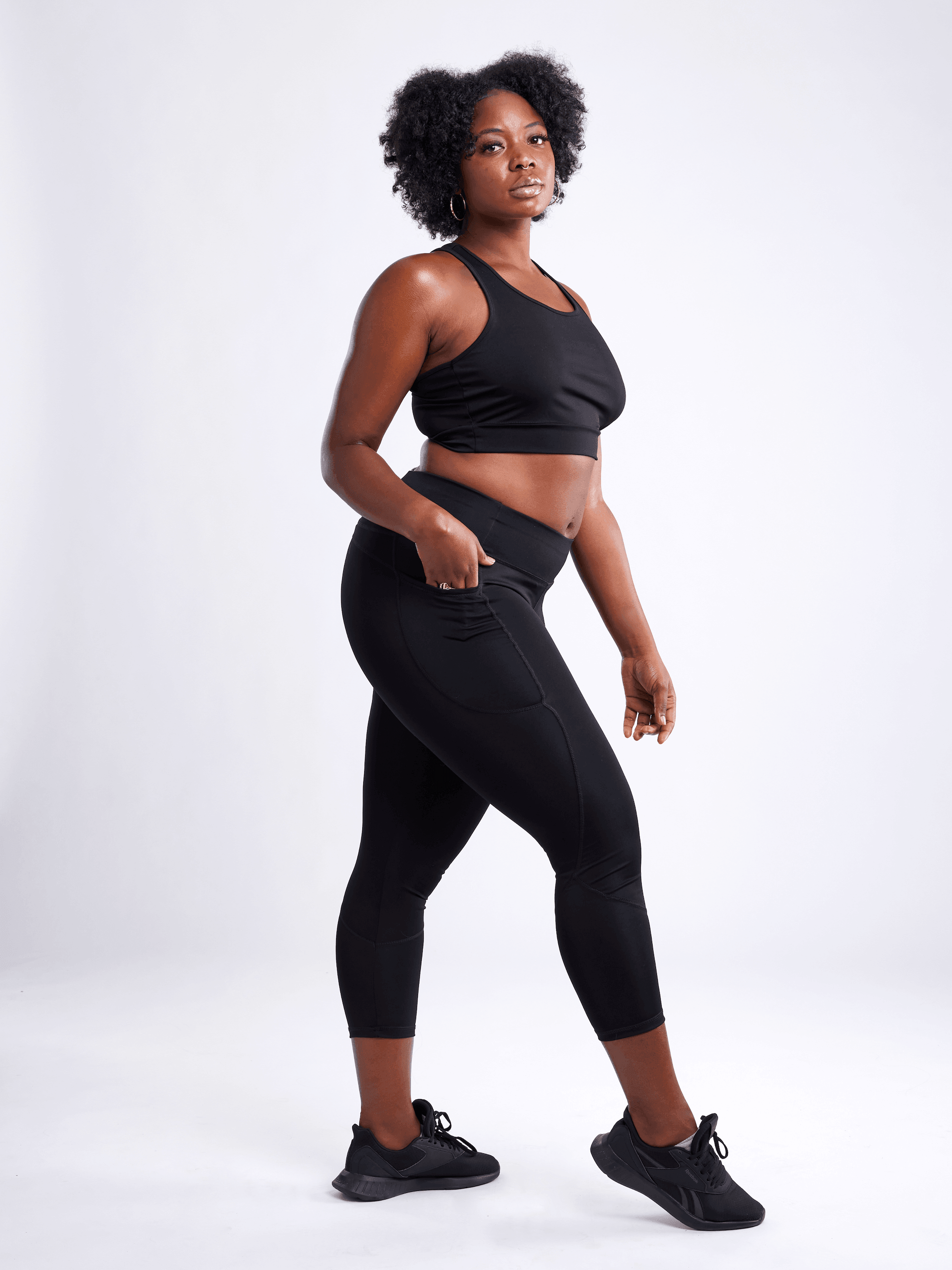 High-Waisted Classic Gym Leggings with Side Pockets - VirtuousWares:Global