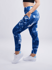 High-Waisted Criss-Cross Training Leggings with Hip Pockets - VirtuousWares:Global