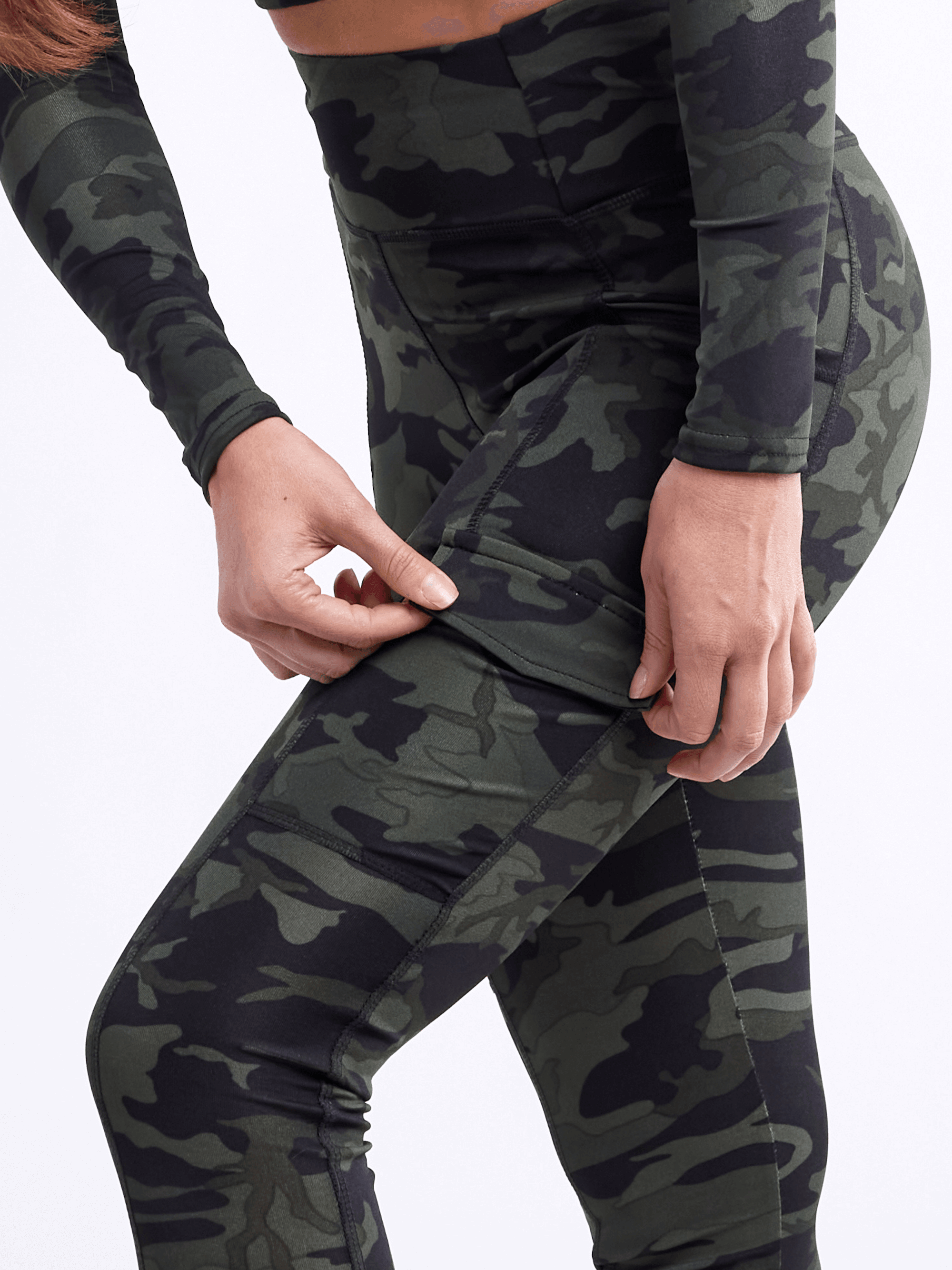 High-Waisted Leggings with Side Cargo Pockets - VirtuousWares:Global