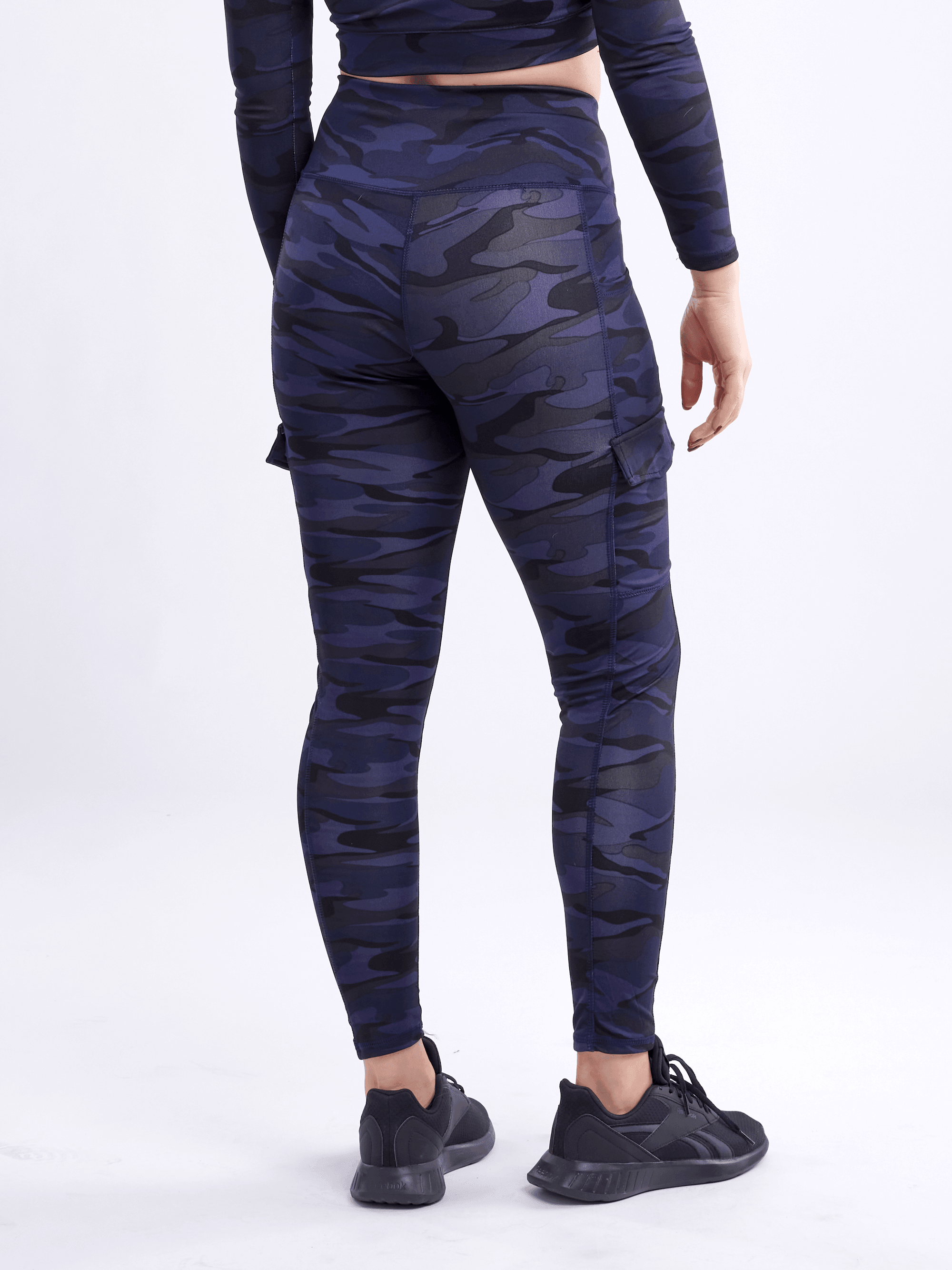 High-Waisted Leggings with Side Cargo Pockets - VirtuousWares:Global