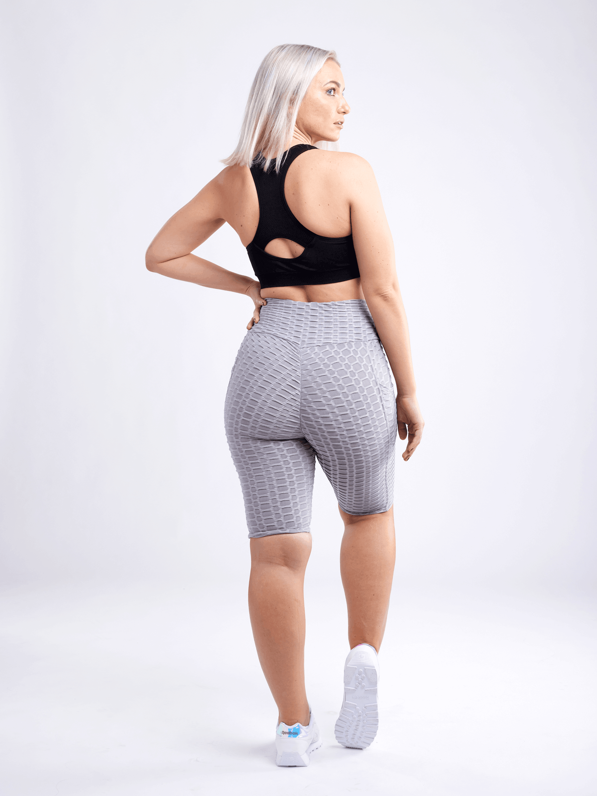 High-Waisted Scrunch Yoga Shorts with Hip Pockets - VirtuousWares:Global