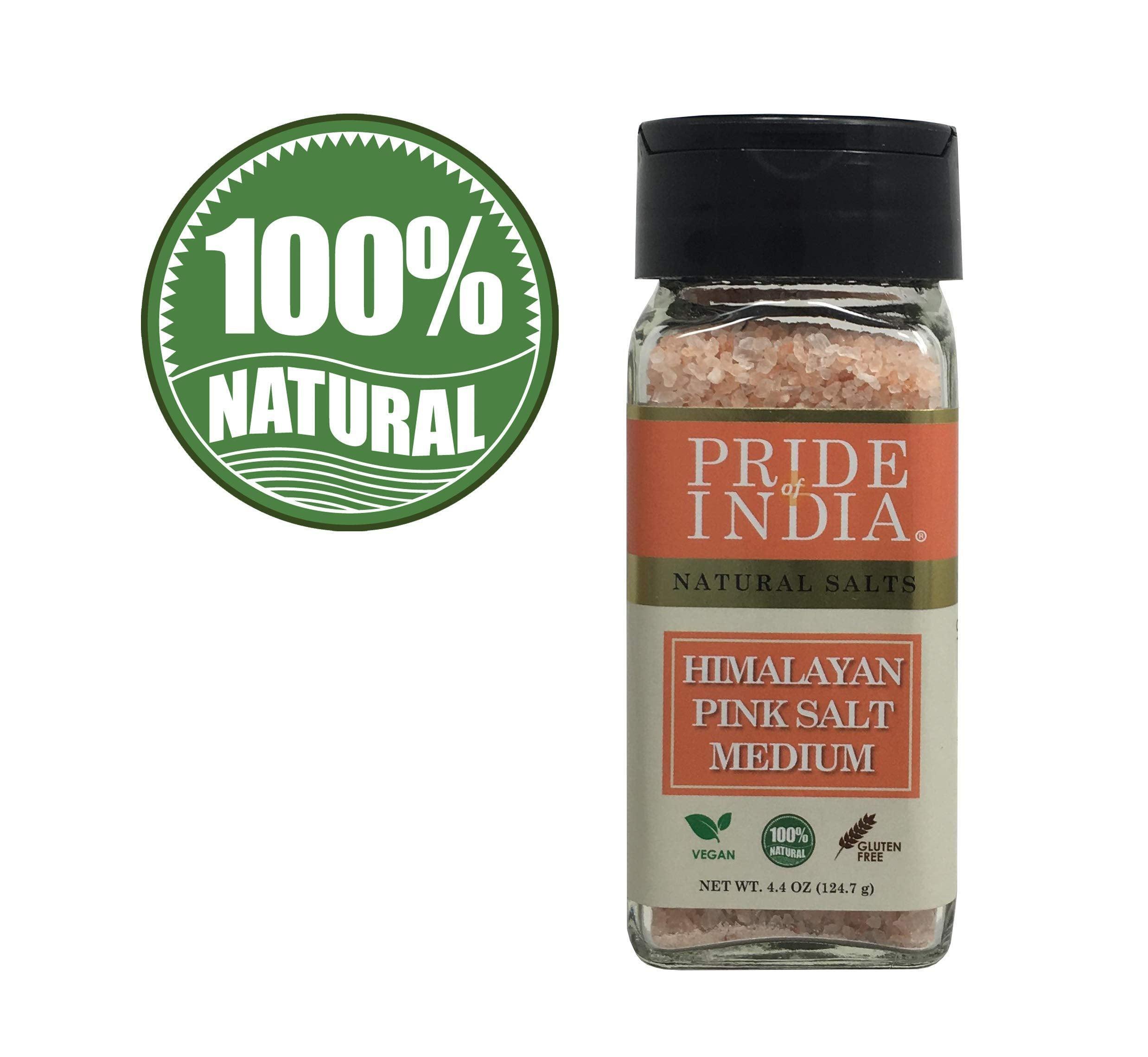 Himalayan Pink Rock Salt - Medium Grind - Small Dual Sifter Jar - VirtuousWares:Global