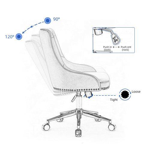 Home Office Desk Chairs Leisure Chairs for Bedroom Living Room - VirtuousWares:Global
