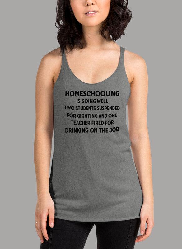 Homeschooling Is Going Well Black Women's Tank Top - VirtuousWares:Global