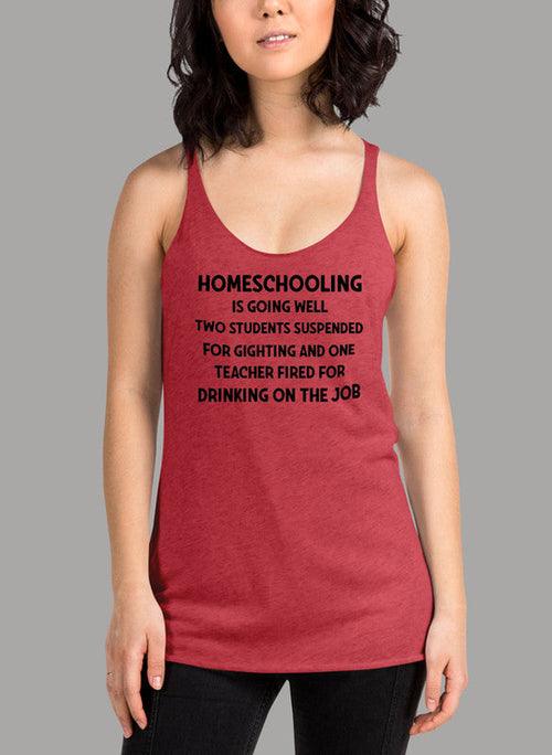 Homeschooling Is Going Well Black Women's Tank Top - VirtuousWares:Global