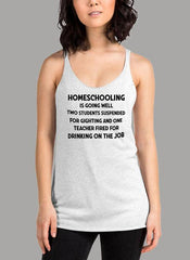 Homeschooling Is Going Well Black Women's Tank Top - VirtuousWares:Global