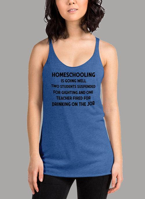 Homeschooling Is Going Well Black Women's Tank Top - VirtuousWares:Global