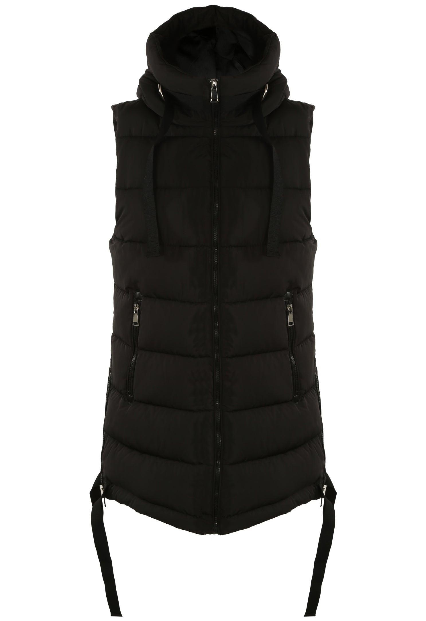 Hooded Puffer Gilet With Webbing Detail (JL2017) - VirtuousWares:Global