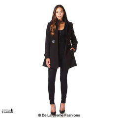 Hooded Toggle Fastened Slim Fit Coat - VirtuousWares:Global