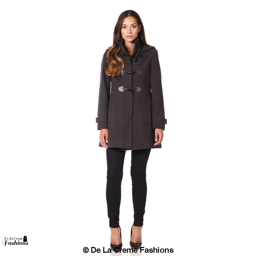 Hooded Toggle Fastened Slim Fit Coat - VirtuousWares:Global